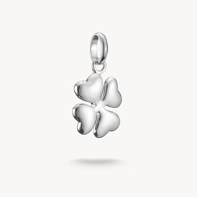 Thomas Sabo 3D Silver Lucky Clover Charm Pendant Connect CC1236-001-21