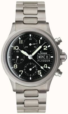 Sinn 356 Pilot Traditional Chronograph (English Date) Metal Bracelet 356.022 TWO LINK BRACELET