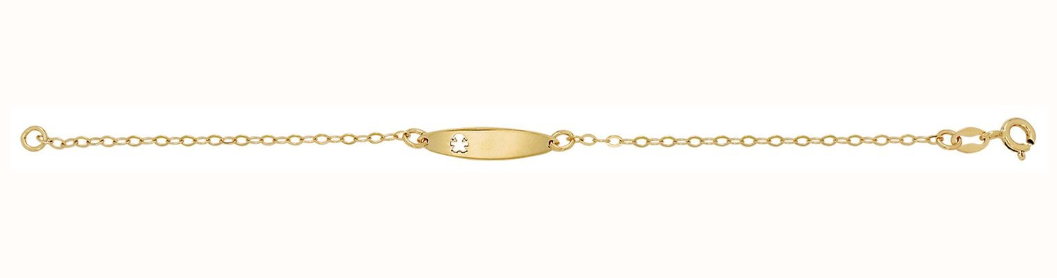 James Moore TH Babies' 9ct Yellow Gold 5.5 Inches ID Bracelet BR066