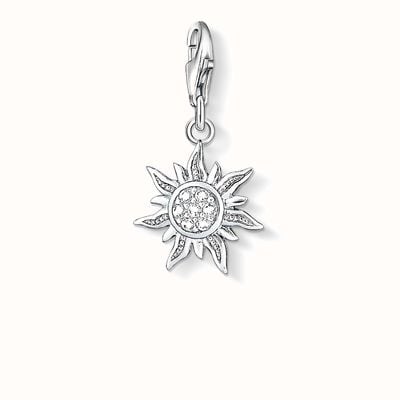 Thomas Sabo Sun Charm White 925 Sterling Silver/ Zirconia 1040-051-14