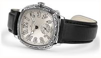 Hamilton American Classic Cushion Mechanical (34mm) Silver Sunray Dial / Black Leather Strap Watch H36149710 - alternate view 2