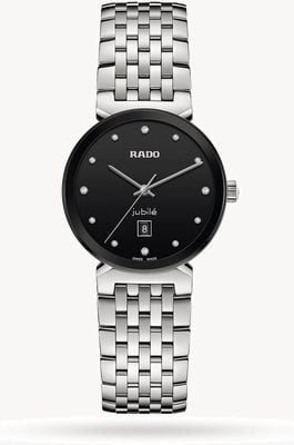 RADO Florence Women's | 30mm | Black Diamond-Set Dial | Stainless Steel Bracelet R48913733