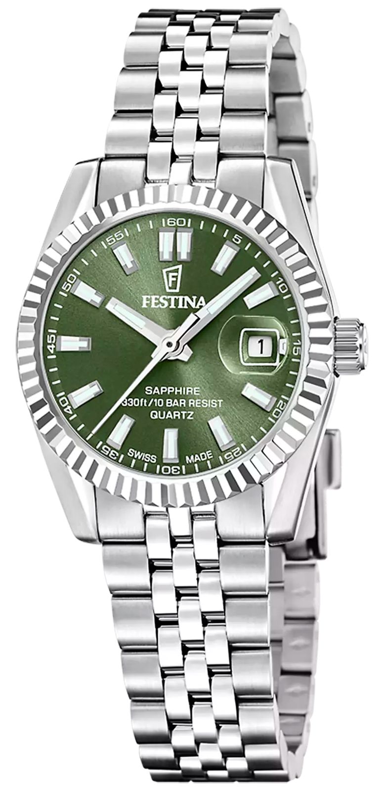 Festina F20087/5 Swiss Made Classic Quartz (29mm) Green Watch