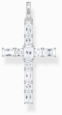 Thomas Sabo White Zirconia Sterling Silver Cross Pendant - Pendant Only PE939-051-14