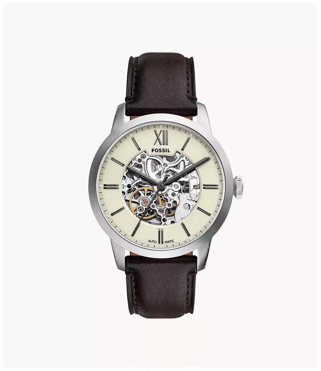 Fossil ME3299 Townsman 44 mm Automatic Brown Leather Watch
