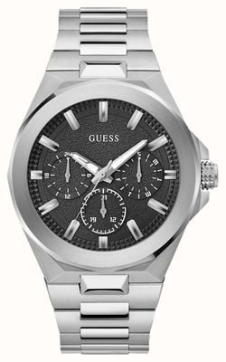 Guess Men's DASHBOARD (46mm) Black Dial / Stainless Steel Bracelet GW0798G1