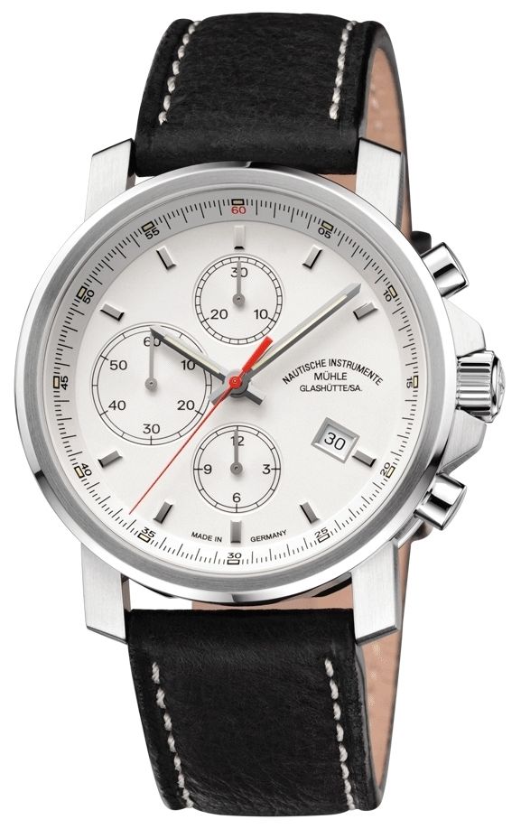 Mühle Glashütte M1-25-41-LB 29er Chronograph Leather Band Watch