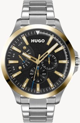HUGO #LEAP Casual | Black Dial | Stainless Steel Bracelet 1530174