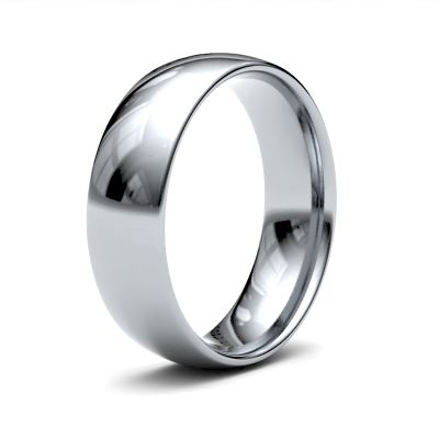 James Moore Wedding Rings | Platinum | 6mm | Light | Traditional Court | AG_6GLC-PT