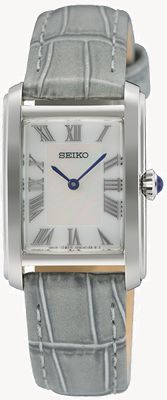Seiko Caprice Classic (22.2mm) Mother-of-Pearl Dial / Grey Leather Strap SWR099P1