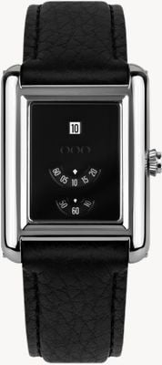 Out Of Order Forma Venti Automatic Jump-Hour (30.5mm) Black Dial / Black Leather Strap Watch F20BLK.316