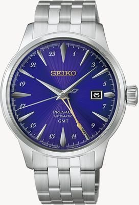 Seiko 145th Anniversary Presage Cocktail Time GMT Limited Edition in Edo Purple HCB006J1