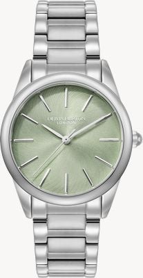 Olivia Burton Glowful (34mm) Green Dial / Stainless Steel Bracelet 24000236