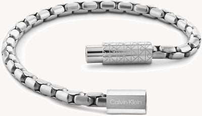 Calvin Klein CONTOURED BARREL Contoured Barrel Silver Chain Bracelet 35100094