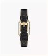 Fossil Raquel 23 mm Three-Hand Date Black Leather Fossil Watch ES5505 - alternate view 2