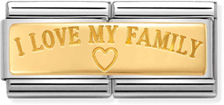 Nomination Classic I Love Family Steel Charm 030710/03