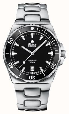 Tutima Glashütte M2 Seven Seas S Automatic (40mm) Black Dial / Stainless Steel Bracelet 6156-02