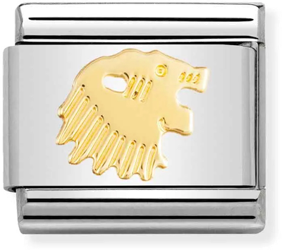 Nomination Classic Leo 18ct Gold & Steel Charm 030104/05