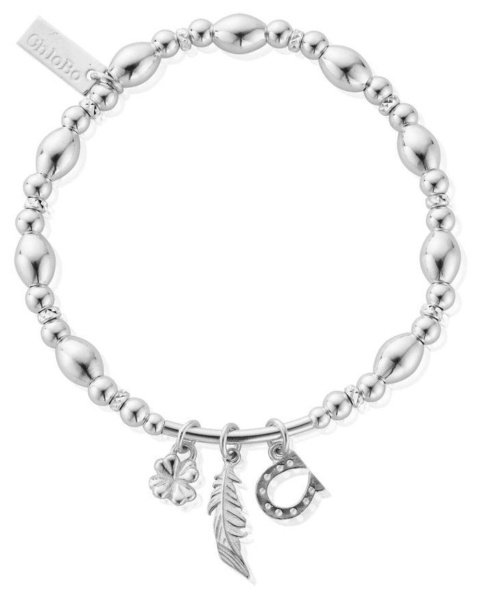 ChloBo SBMULLC Luck And Courage Sterling Silver Bracelet Jewellery