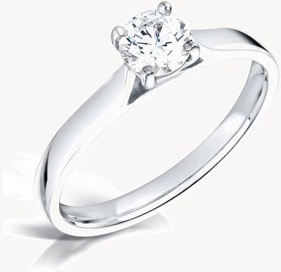James Moore & Co Certified Diamo 0.50ct Diamond Engagement Ring D SI1 GIA FCD28350