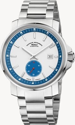 Mühle Glashütte 29er Big Small-Second (42.4mm) Stone-White Dial / Stainless Steel Bracelet M1-25-87-200-MB