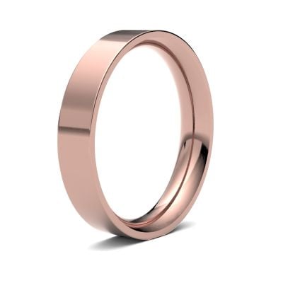 James Moore Wedding Ring  | 4mm | Heavy | Size Flat Court | AG_4LHE-9R AG_4LHE-9R