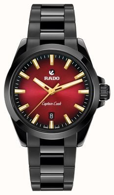 RADO Captain Cook Discover Automatic (40.7mm) Red Gradient Dial / Black High-Tech Ceramic Bracelet Watch R32279332