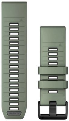 Garmin QuickFit® 26 Watch Strap Only, Willow/Graphite Silicone 010-13393-04
