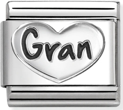 Nomination Classic Gran Heart Sterling Silver Charm 330101/98