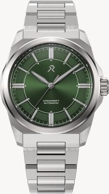 RZE Resolute 36 Mojito Automatic (36mm) Green Sunray Dial / UltraHex Titanium Bracelet RES-36-MOJ
