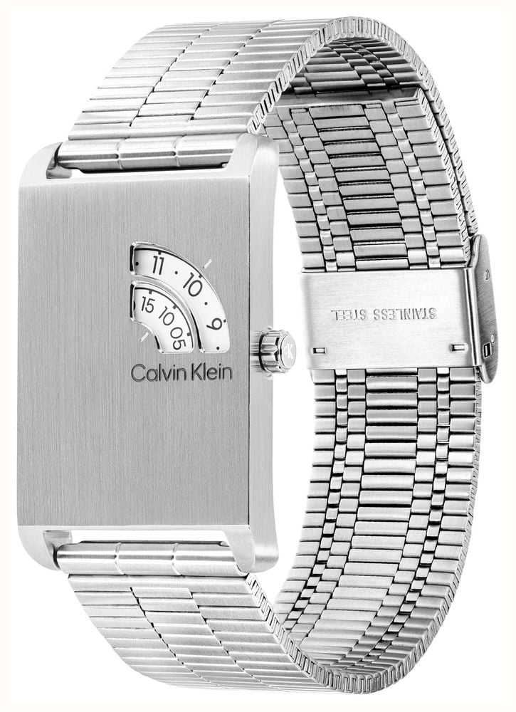 Calvin Klein Dapper Quartz (19x40mm) White Dial / Stainless Steel Bracelet 25200588 - alternate view 2