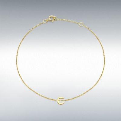 IBB 9ct Yellow Gold Ultra Fine Initial Blet C 1.29.0152