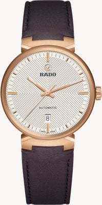 RADO Florence Automatic (39mm) Embossed White Dial / Brown Leather Strap R48905015