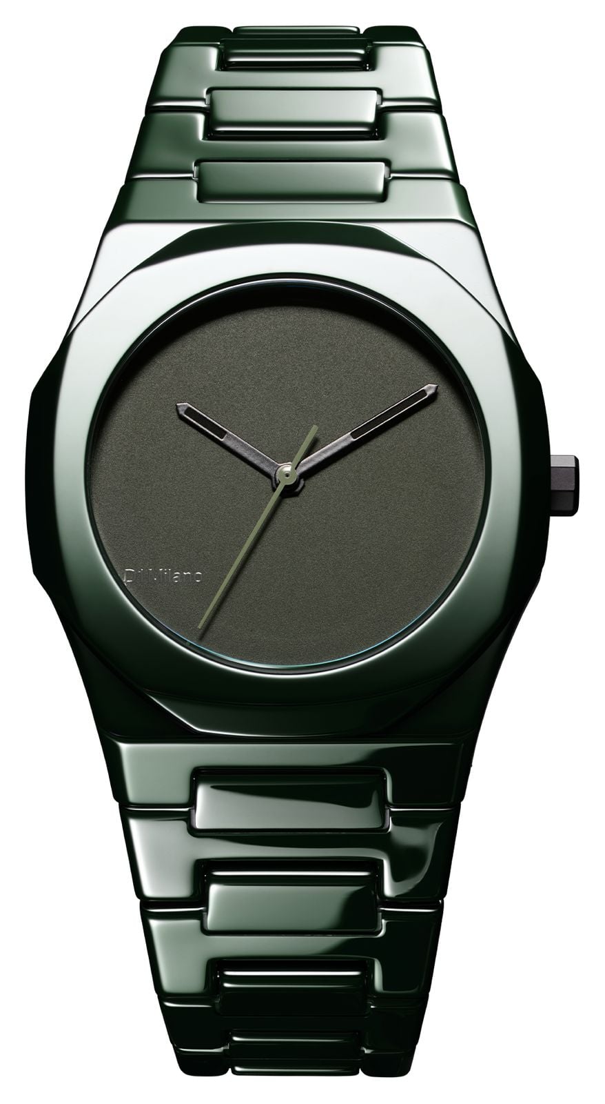 D1 Milano CEBU04 Ceramica Pure Green (37mm) Matte Green Dial Watch