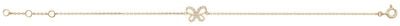 Treasure House Women's 9ct Yellow Gold 7.25 Inches Cubic Zirconia Butterfly Bracelet BR607