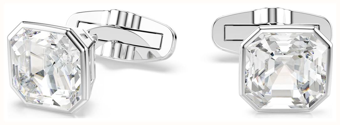 Swarovski Millenia Cufflinks, Octagon Cut, White, Rhodium Plated 5733306