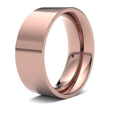 James Moore Wedding Ring  | 8mm | Heavy | Size Flat Court | AG_8LHE-9R AG_8LHE-9R