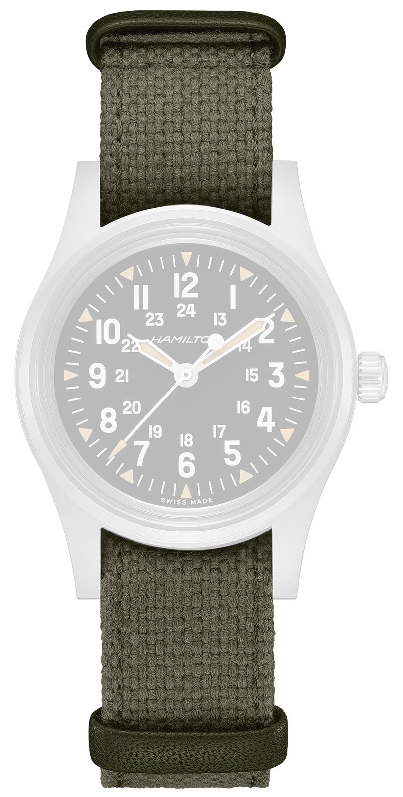 Hamilton Straps H690000260 Khaki Aviation Green Nato Strap Watch