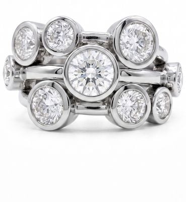 James Moore & Co 3.11ct Diamond Platinum Boadicea "Raindance" Ring J32315