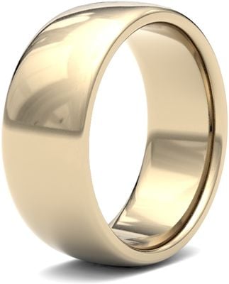 James Moore Wedding Rings | 9ct Yellow Gold | 8mm | Medium | Premium Court | AG_8LMP-9Y