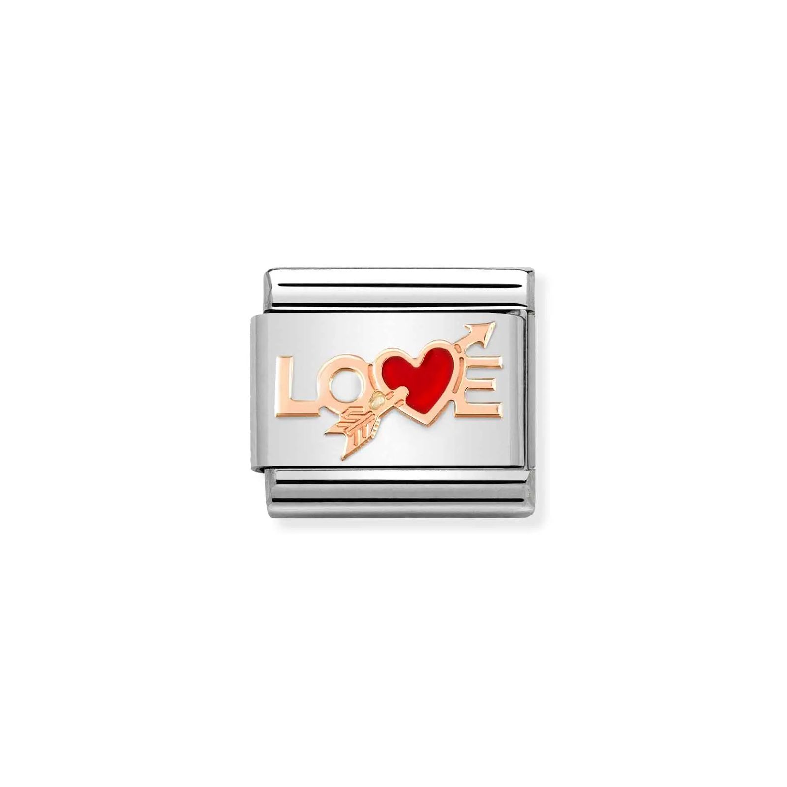 Nomination 430202/10 Classic Love Heart 9ct Rose Gold & Jewellery