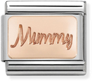 Nomination Classic Mum 9ct Rose Gold & Steel Charm 430101/42