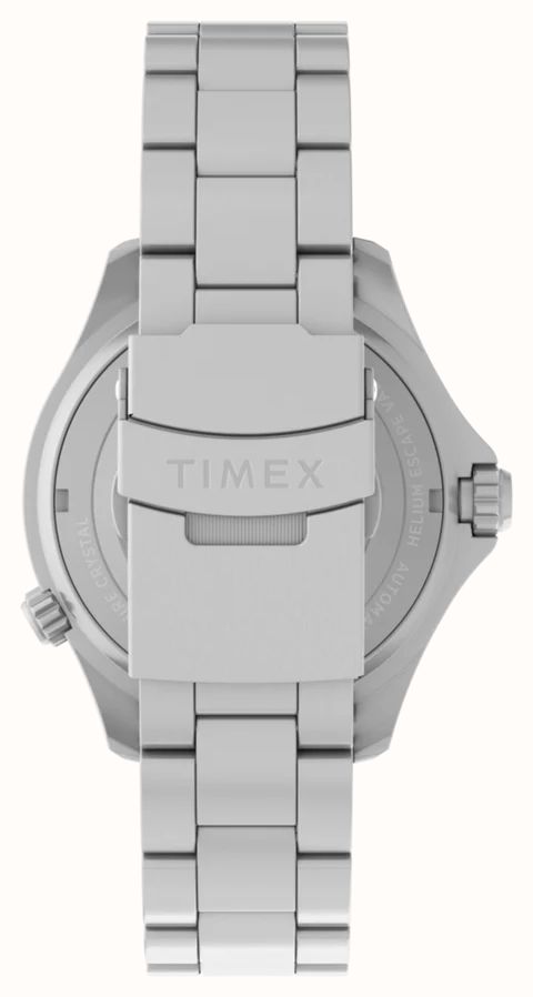 Timex DEEPWATER MERIDIAN Mens Stainless Steel Bracelet With White Dial TW3A01600 - alternate view 3