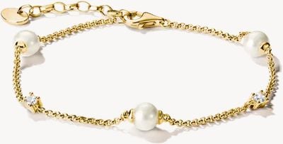 Thomas Sabo Bracelet With Pearls And White Zirconia A2038-M01-14-L19V