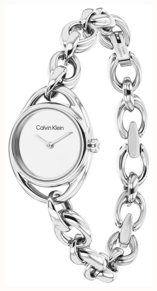 Calvin Klein Pure Link (25mm) Silver Dial / Stainless Steel Bracelet 25100210 - alternate view 2
