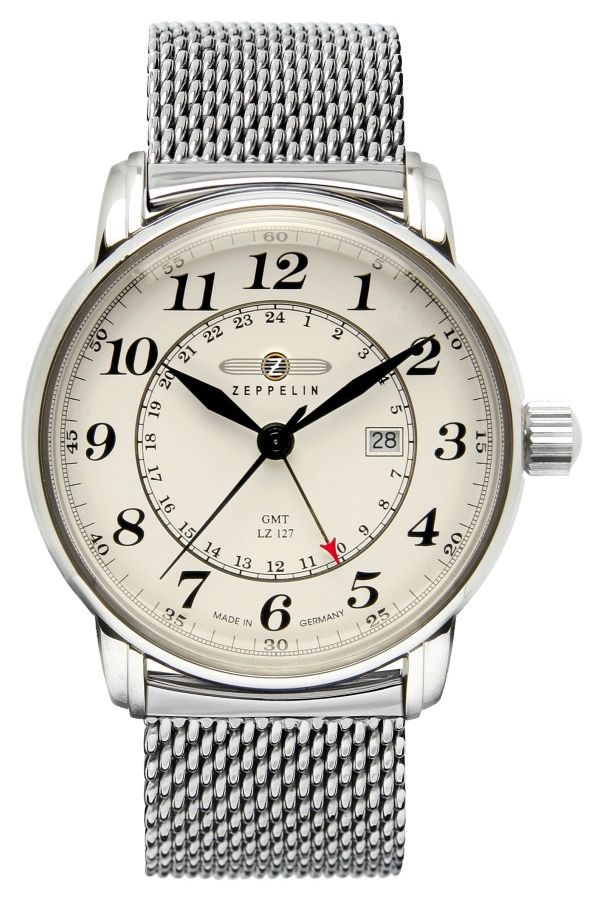 Zeppelin 7642M5 Menâs Quartz Watch With Dual Time And