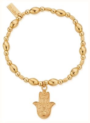 ChloBo TREASURES OF BALI Guardian's Gaze Bracelet - 18ct Gold Plated GBBCOB3507