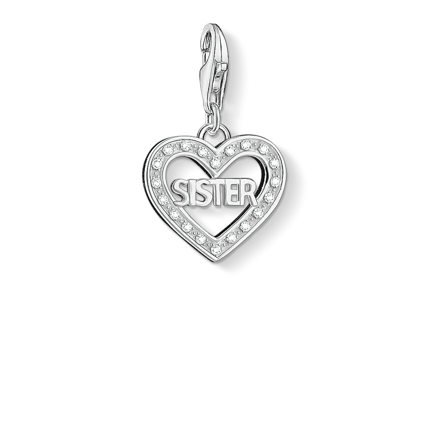 Thomas Sabo 1266-051-14 Sister Charm White 925 Sterling Jewellery
