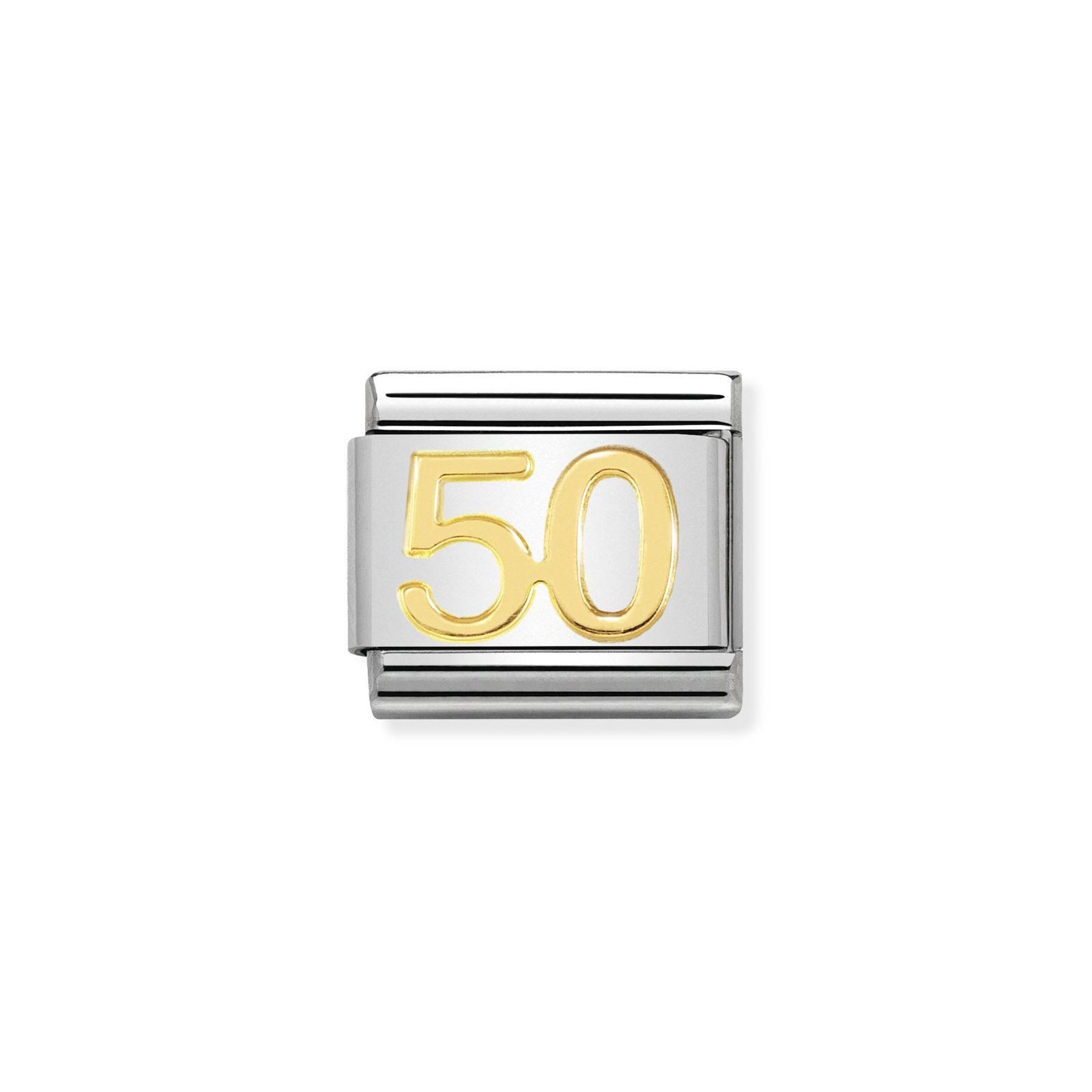 Nomination 030109/42 Classic 50 18ct Gold & Steel Charm Jewellery