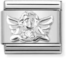 Nomination Classic Angel Sterling Silver & Steel Charm 330311/15